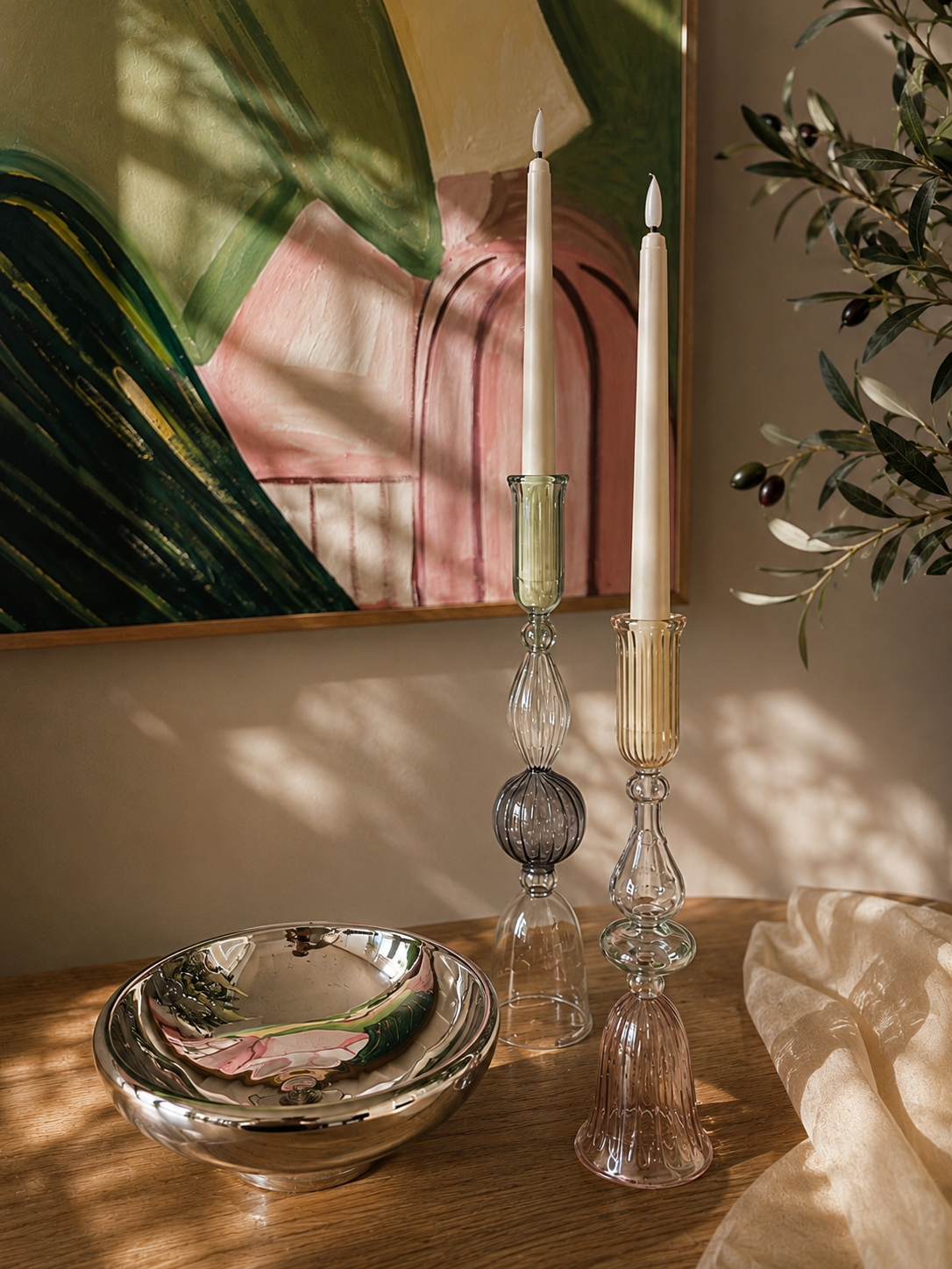 Luma Glass Candle Holder